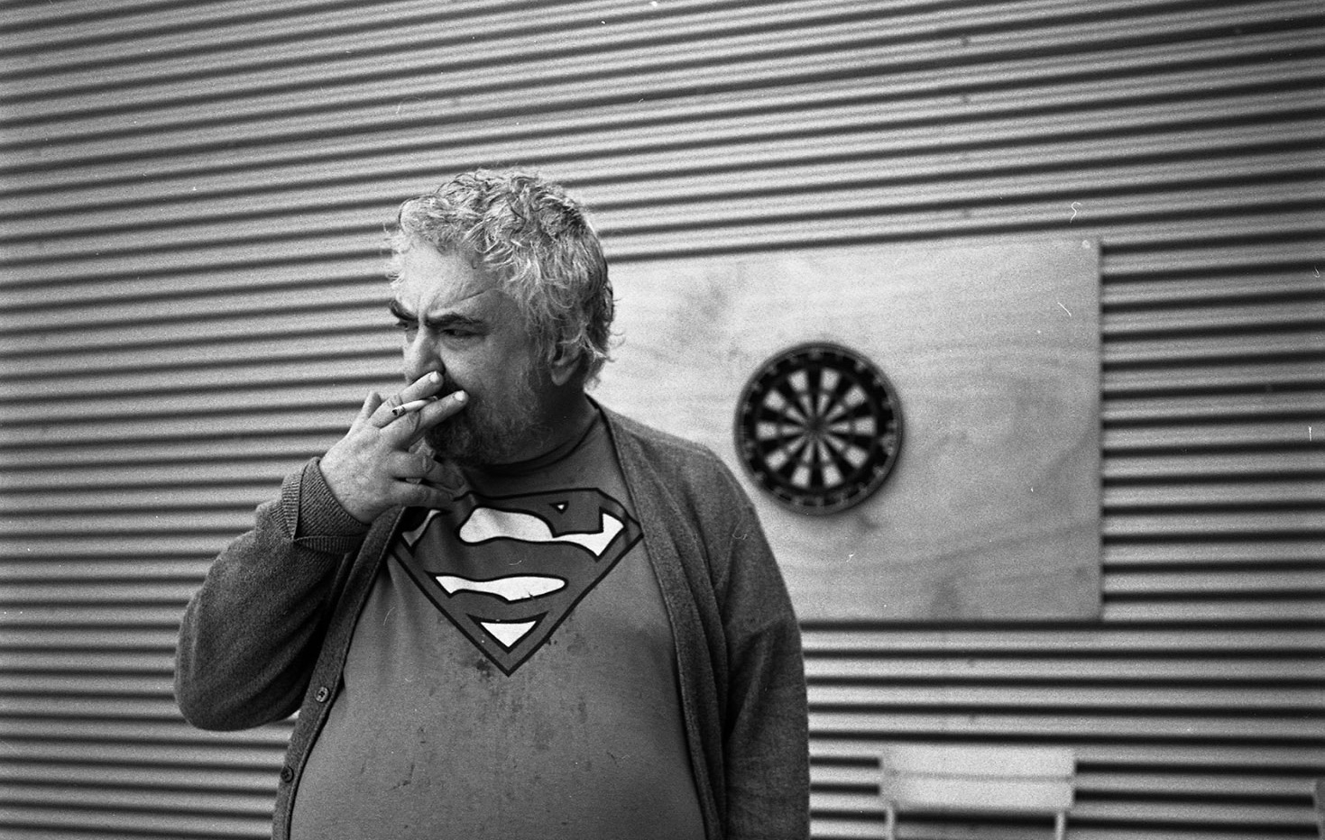 Daniel Johnston - superman, photo by Richard Bellia