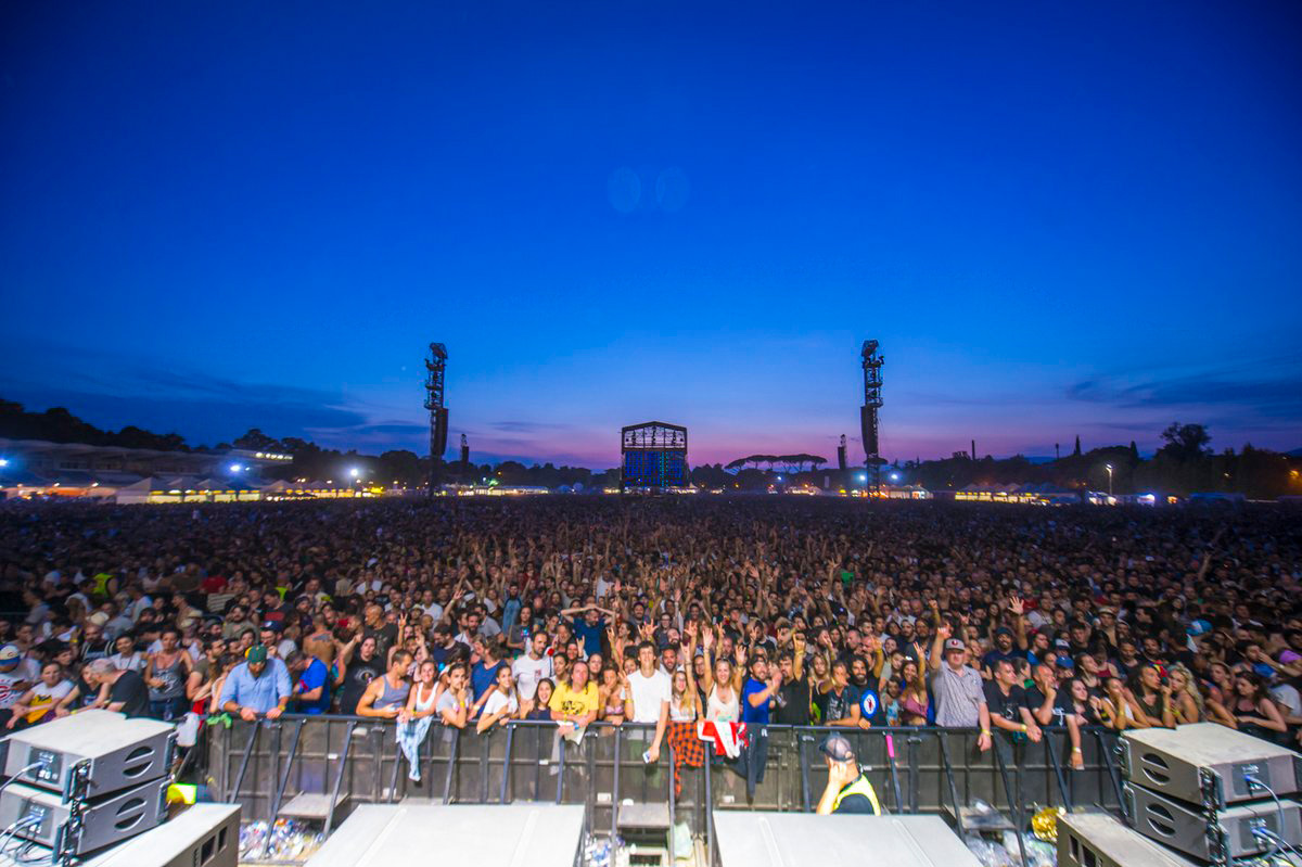 Eddie Vedder live Firenze Rocks - pubblico