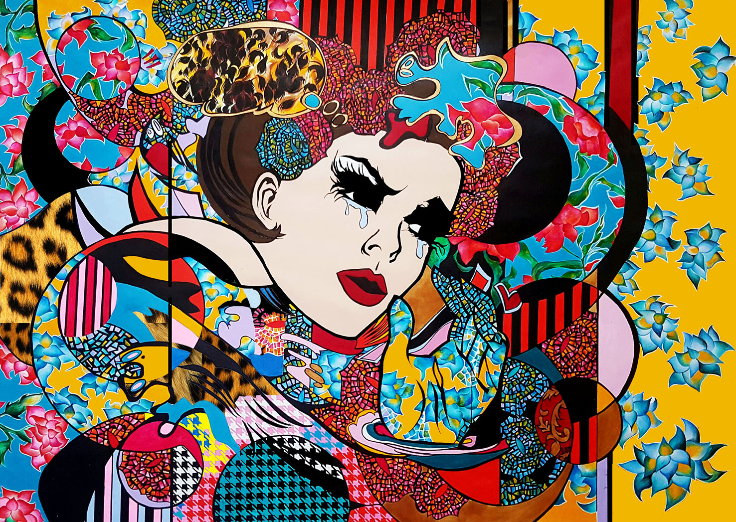 Pill Tapes - Soft Daelirium Maker with Flaming Lips - illustration by Kitty Fuller